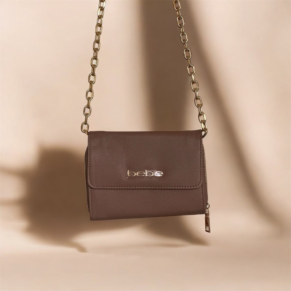 Bebe Chocolate Brown Crossbody Bag - Picture 8 of 12